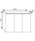 Mesa / Mueble para Acuarios 120 x 50 cm - AQUASCAPE PRO