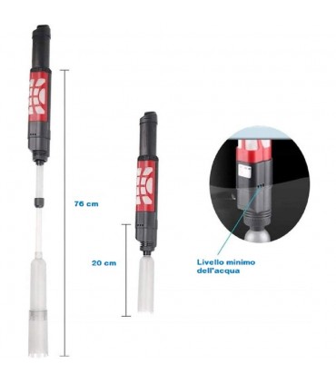 ASPIRADOR SIFÓN PARA LIMPIEZA DE FONDOS ACUARIO (Cable) HXS-01