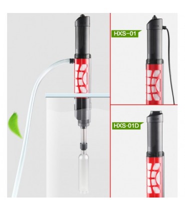 ASPIRADOR SIFÓN PARA LIMPIEZA DE FONDOS ACUARIO (Cable) HXS-01